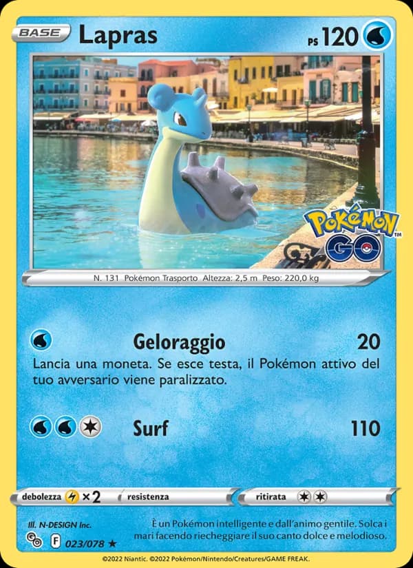 Lapras card in Italian