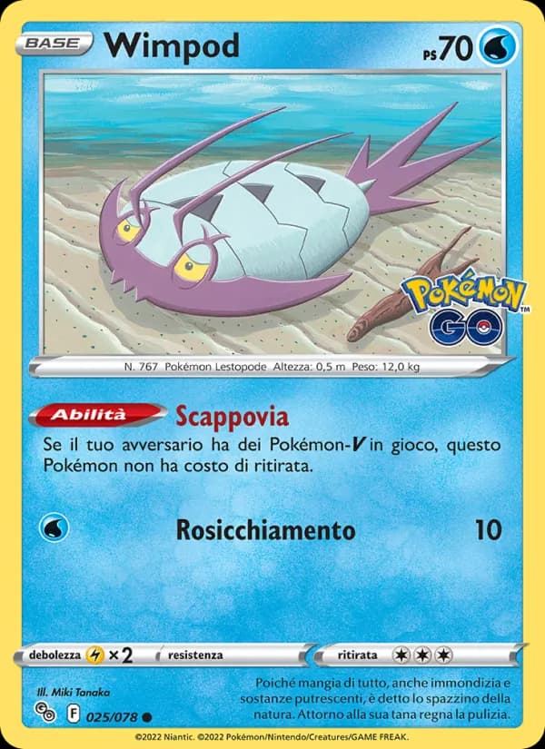 Wimpod card in Italian
