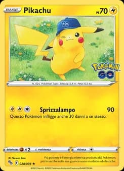 Pikachu card in Italian