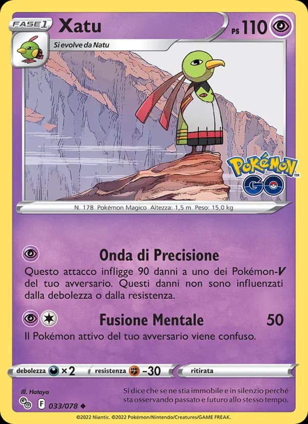 Xatu card in Italian