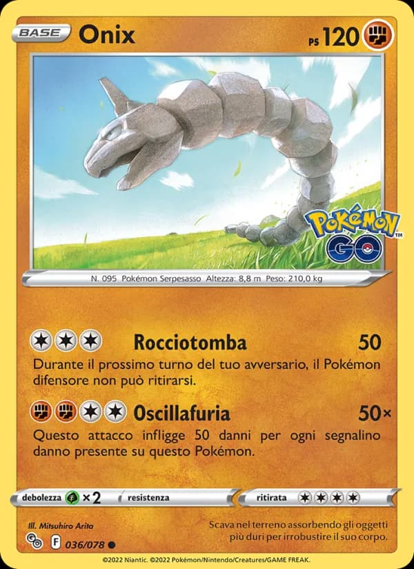 Onix card in Italian