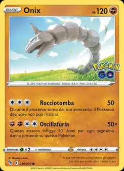 Onix card in Italian