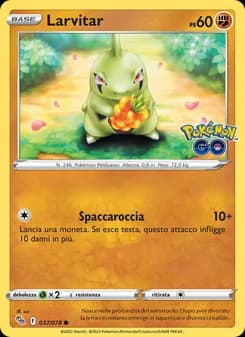 Larvitar card in Italian
