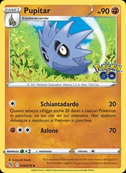 Pupitar card in Italian