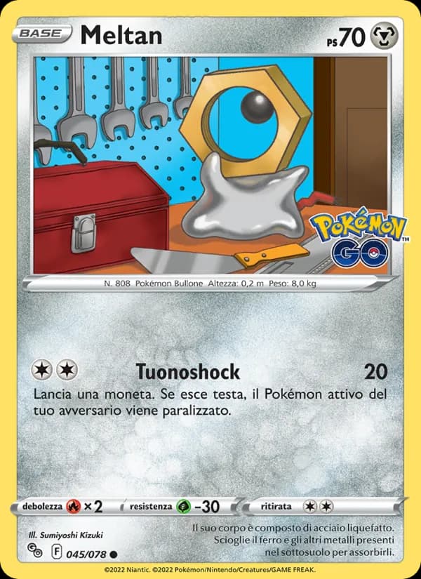 Meltan card in Italian