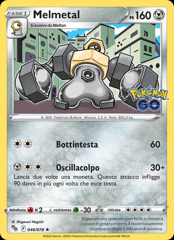 Melmetal card in Italian