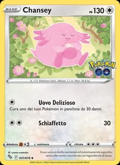 Chansey card in Italian