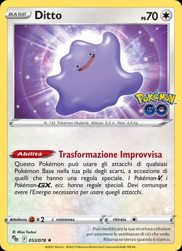 Ditto card in Italian