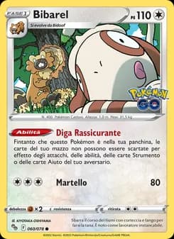 Bibarel card in Italian