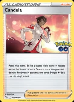 Candela card in Italian