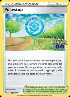 Pokéstop card in Italian