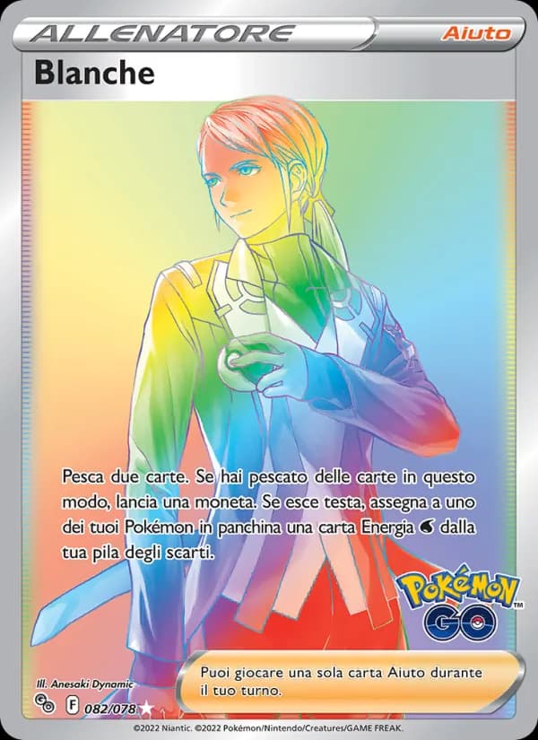 Blanche card in Italian