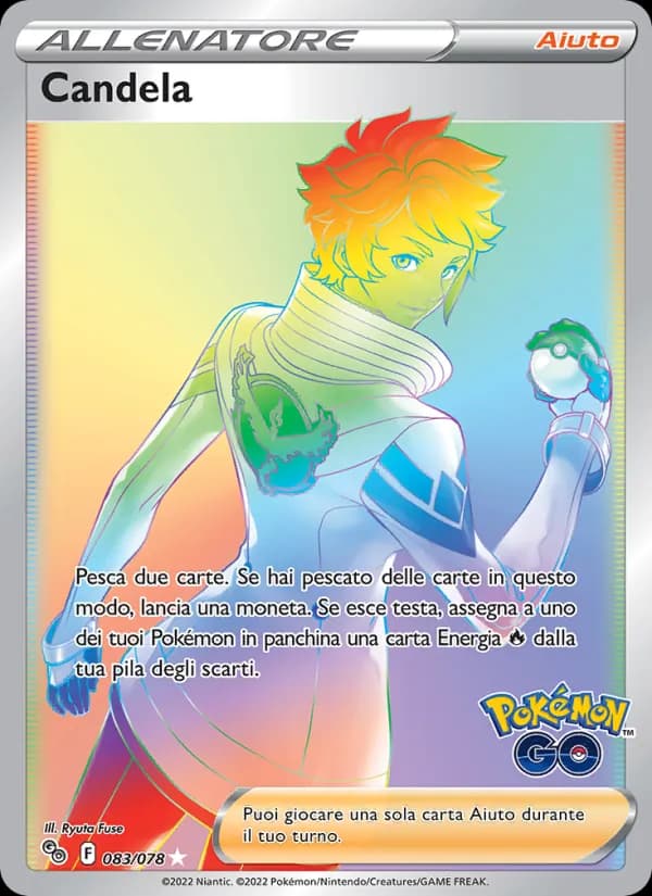 Candela card in Italian