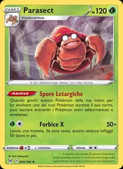 Parasect card in Italian
