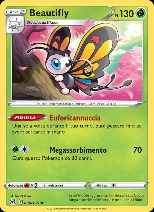 Beautifly card in Italian