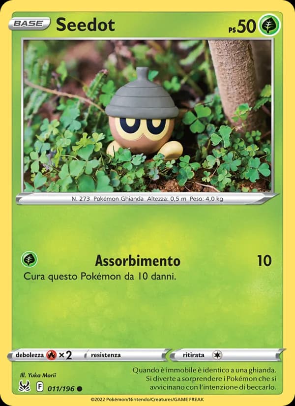 Seedot card in Italian