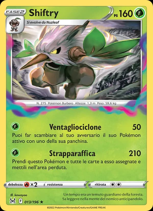 Shiftry card in Italian