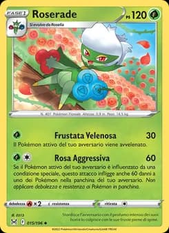 Roserade card in Italian