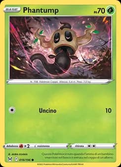 Phantump card in Italian