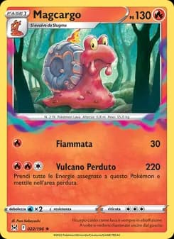 Magcargo card in Italian