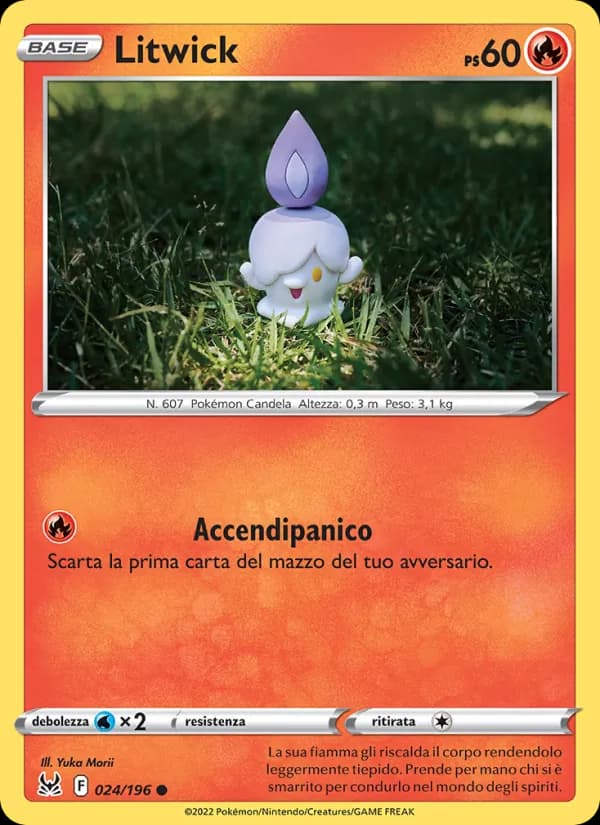 Litwick card in Italian