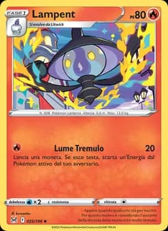 Lampent card in Italian