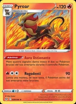 Pyroar card in Italian