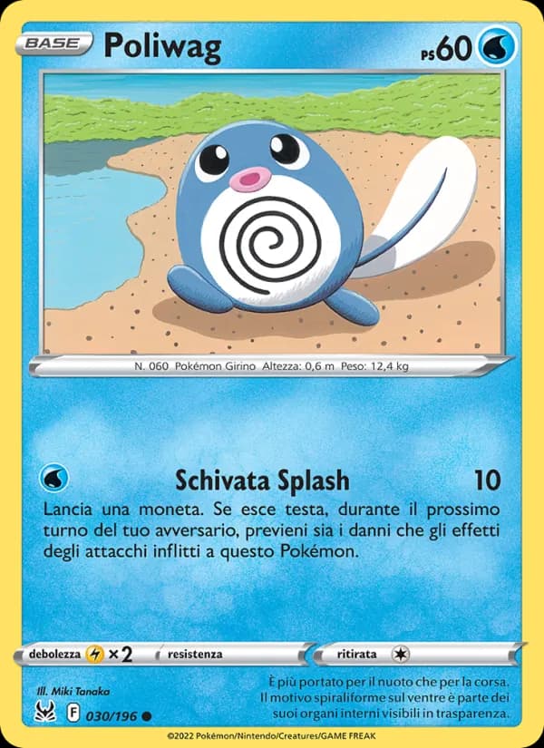 Poliwag card in Italian