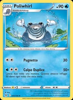 Poliwhirl card in Italian