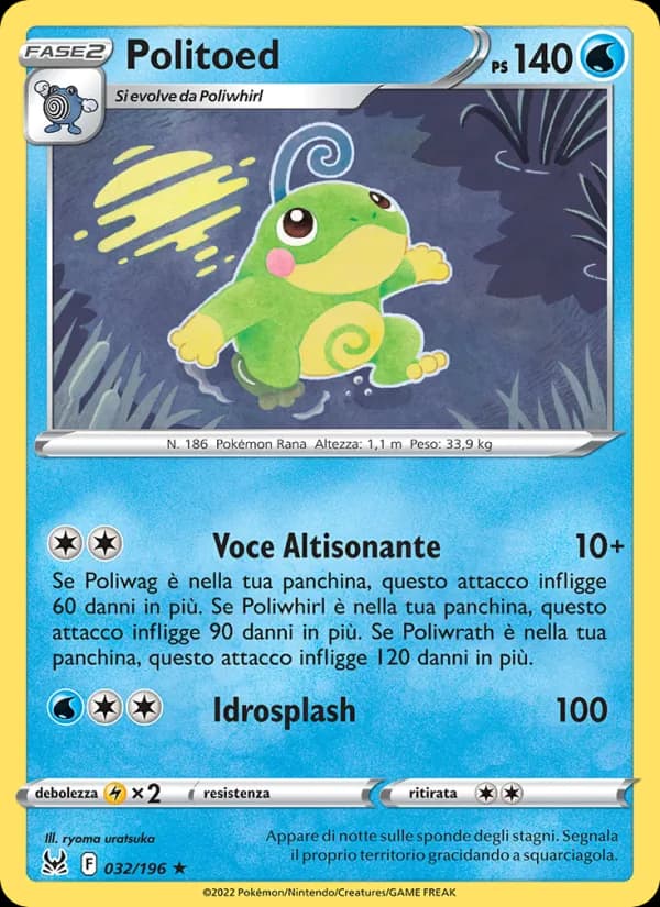 Politoed card in Italian