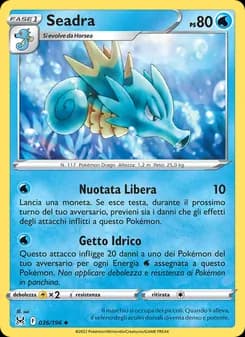 Seadra card in Italian