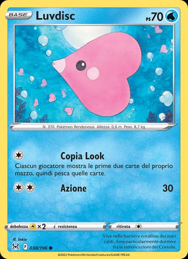 Luvdisc card in Italian