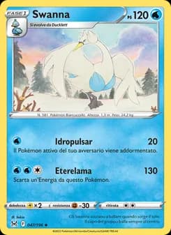 Swanna card in Italian
