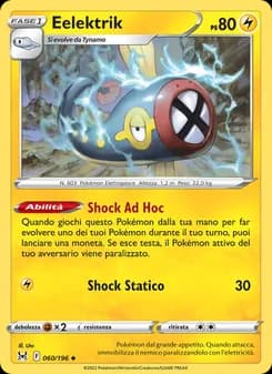 Eelektrik card in Italian