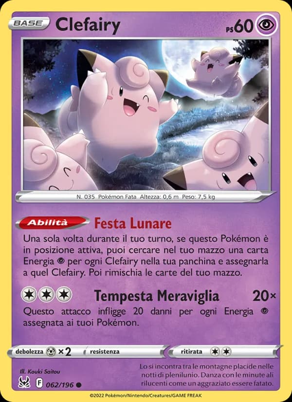 Clefairy card in Italian