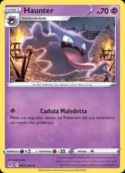 Haunter card in Italian