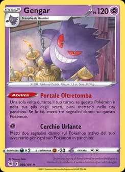 Gengar card in Italian