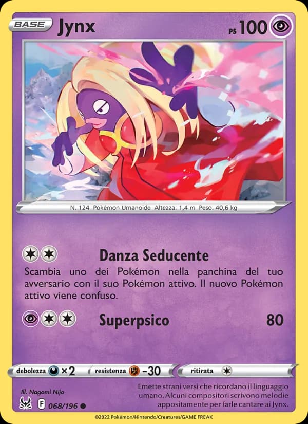 Jynx card in Italian