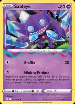 Sableye card in Italian