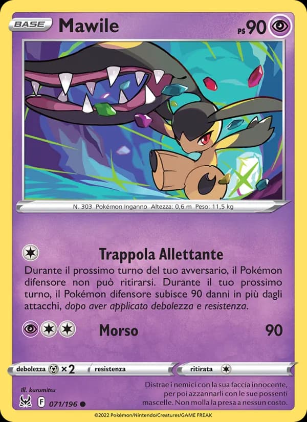 Mawile card in Italian