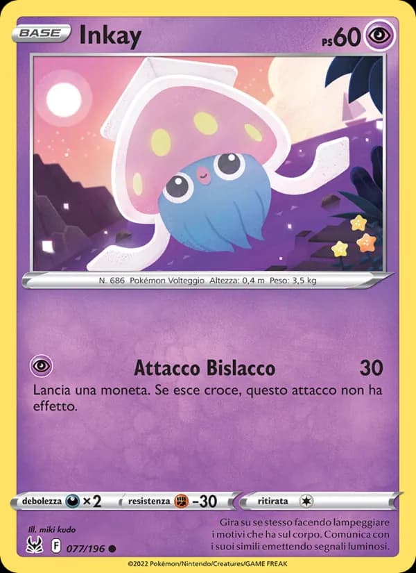 Inkay card in Italian