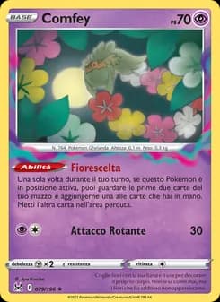 Comfey card in Italian