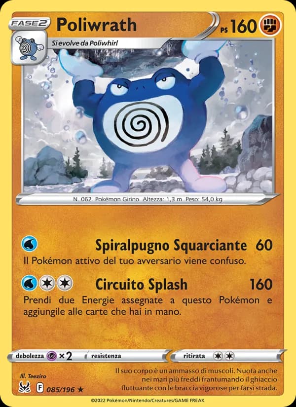 Poliwrath card in Italian