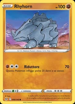 Rhyhorn card in Italian