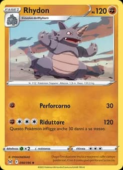Rhydon card in Italian