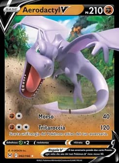 Aerodactyl V card in Italian