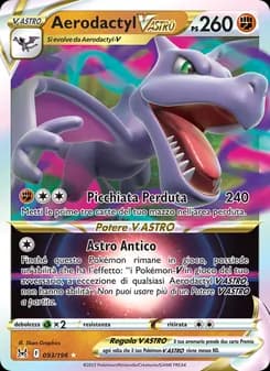 Aerodactyl V ASTRO card in Italian