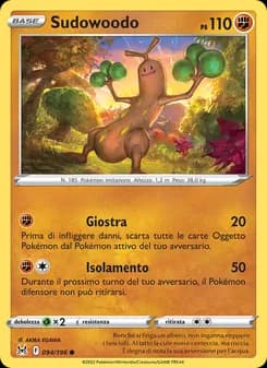 Sudowoodo card in Italian