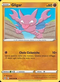 Gligar card in Italian