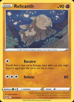 Relicanth card in Italian